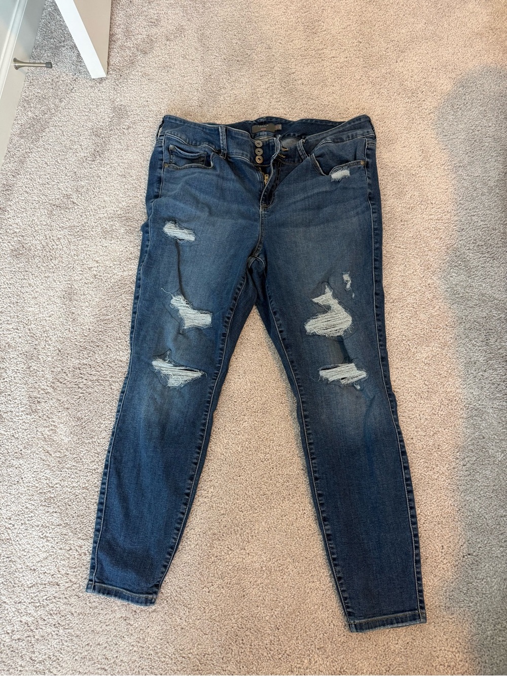 torrid Distressed Dark Blue jegging 18R